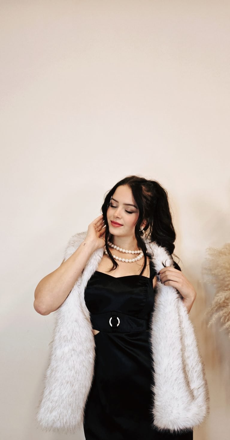 Elegantní kožešinová šála