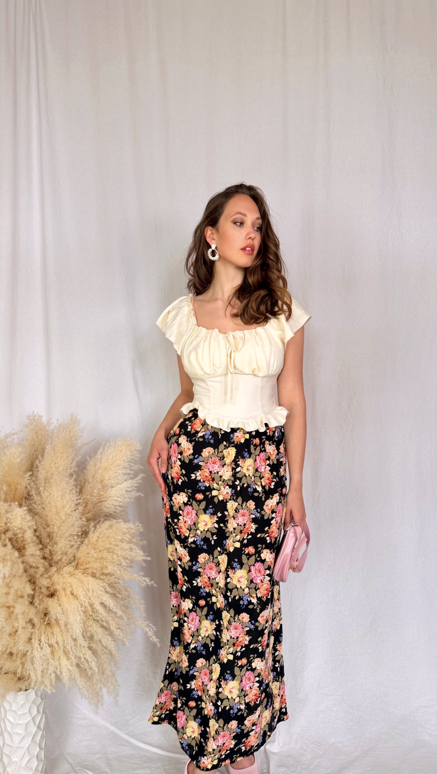 Květovaná vintage maxi sukně 2 Květovaná vintage maxi sukně - Obrázek 2